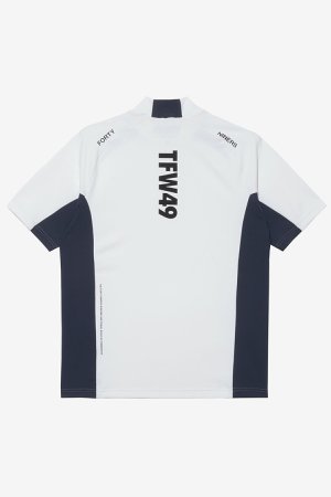 画像2: TFW49 ティーエフダブリューフォーティーナイン SIDE PANEL SHORT SLEEVE MOCKNECK{-BEA}