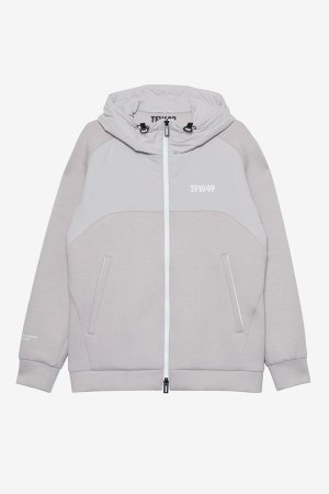 画像1: TFW49 ティーエフダブリューフォーティーナイン CARDBOARD MATERIAL FULL ZIP HOODIE{-BEA}