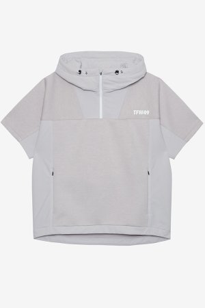 画像1: TFW49 ティーエフダブリューフォーティーナイン CARDBOARD MATERIAL SHORT SLEEVE HOODIE{-BEA}