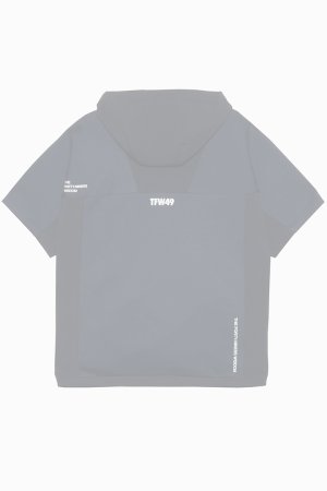 画像2:   TFW49 ティーエフダブリューフォーティーナイン CARDBOARD MATERIAL SHORT SLEEVE HOODIE{-BEA}
