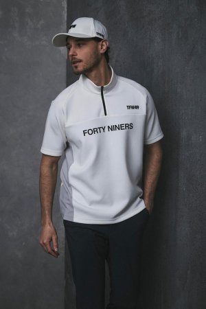 画像7: TFW49 ティーエフダブリューフォーティーナイン HALF ZIP S/S MOCK NECK{-BFS}