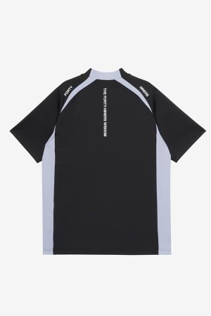 画像2: TFW49 ティーエフダブリューフォーティーナイン SIDE PANEL SHORT SLEEVE MOCKNECK{-BFS}