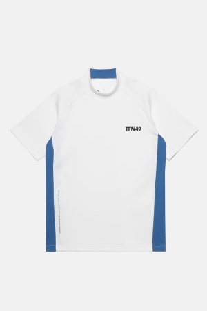 画像1: TFW49 ティーエフダブリューフォーティーナイン SIDE PANEL SHORT SLEEVE MOCKNECK{-BFS}