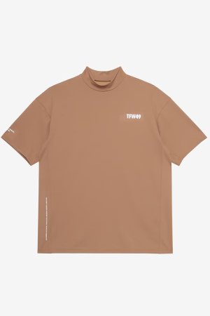 画像1: TFW49 ティーエフダブリューフォーティーナイン RELAX MOCK NECK T{-BFS}