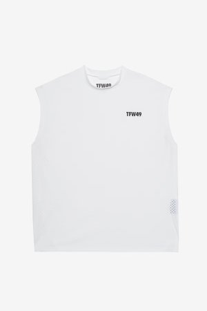 画像1: TFW49 ティーエフダブリューフォーティーナイン PUNCHED MESH SLEEVELESS T{-BFS}