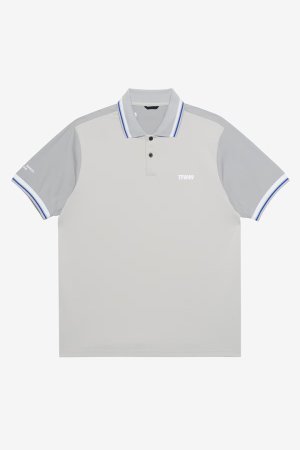 画像1: TFW49 ティーエフダブリューフォーティーナイン LUXURY LINE RIB POLO{-BFA}