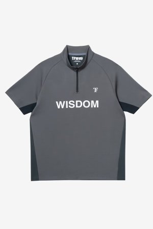 画像1: TFW49 ティーエフダブリューフォーティーナイン HALF ZIP S/S MOCK NECK TEE{-BFA}