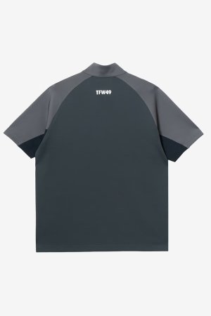 画像2: TFW49 ティーエフダブリューフォーティーナイン HALF ZIP S/S MOCK NECK TEE{-BFA}