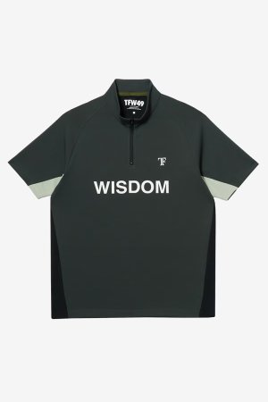 画像1: TFW49 ティーエフダブリューフォーティーナイン HALF ZIP S/S MOCK NECK TEE{-BFA}