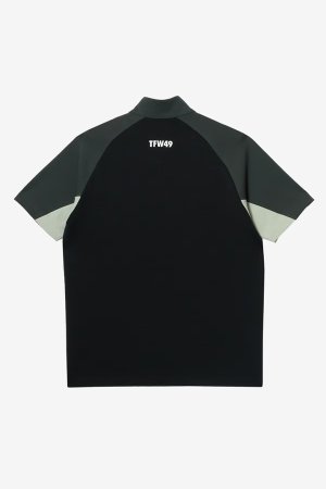 画像2: TFW49 ティーエフダブリューフォーティーナイン HALF ZIP S/S MOCK NECK TEE{-BFA}