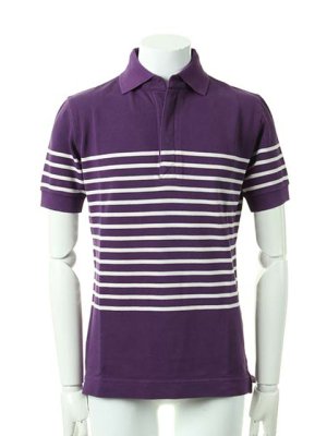 画像2: ▽ 70%OFF アウトレットセールセール28,600円→8,580円▽ AKM エイケイエム S/S border polo{-ACS}