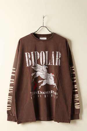 画像1: TAIN DOUBLE PUSH タインダブルプッシュ 【REVERSIBLE】ALL IN MY HEAD LONG SLEEVE T-SHIRTS{-BBA}