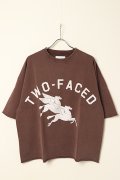 TAIN DOUBLE PUSH タインダブルプッシュ HELL YEAR SHORT SLEEVE SWEAT（リバーシブル仕様）{-BBA}