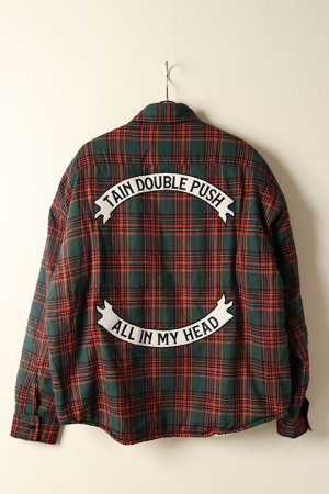 画像1: TAIN DOUBLE PUSH タインダブルプッシュ ALL IN MY HEAD CHECK BOA SHIRTS{-BBA}