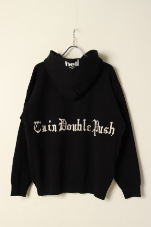 画像3: TAIN DOUBLE PUSH タインダブルプッシュ THE END KNIT P/O HOODIE{-BCS}