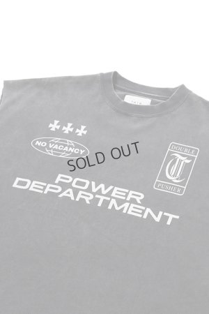 画像6: {SOLD}TAIN DOUBLE PUSH タインダブルプッシュ POWER DEPARTMENT NO SLEEVE T-SHIRTS{-BDS}