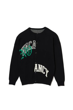 画像2: TAIN DOUBLE PUSH タインダブルプッシュ NO VACANCY KNIT CREW NECK CARDIGAN{-BDS}