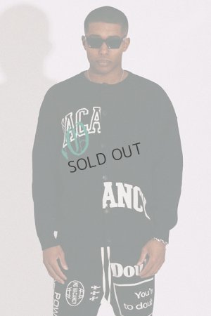 画像1: {SOLD}TAIN DOUBLE PUSH タインダブルプッシュ NO VACANCY KNIT CREW NECK CARDIGAN{-BDS}