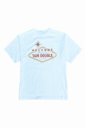 画像1: TAIN DOUBLE PUSH タインダブルプッシュ WELCOME SHORT SLEEVE T-SHIRTS{-BES}
