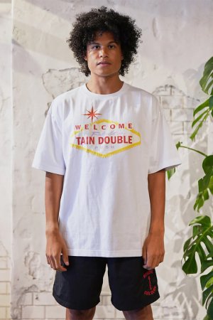 画像3: TAIN DOUBLE PUSH タインダブルプッシュ WELCOME SHORT SLEEVE T-SHIRTS{-BES}