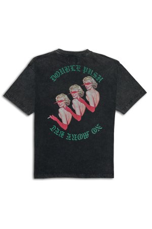画像1: TAIN DOUBLE PUSH タインダブルプッシュ SMOKING BEAUTY SHORT SLEEVE T-SHIRTS{-BES}