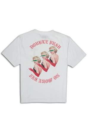 画像1: TAIN DOUBLE PUSH タインダブルプッシュ SMOKING BEAUTY SHORT SLEEVE T-SHIRTS{-BES}