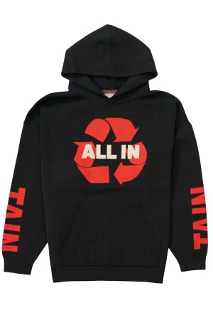 画像1: TAIN DOUBLE PUSH タインダブルプッシュ ALL IN KNIT HOODIE{-BEA}