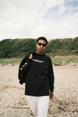 画像3: TAIN DOUBLE PUSH タインダブルプッシュ INTOXICATED LONG SLEEVE T-SHIRTS{T521-ST005-BEA}