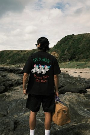 画像3: TAIN DOUBLE PUSH タインダブルプッシュ DREAMIN’ SHORT SLEEVE T-SHIRTS{-BEA}