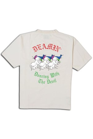 画像1: TAIN DOUBLE PUSH タインダブルプッシュ DREAMIN’ SHORT SLEEVE T-SHIRTS{-BEA}
