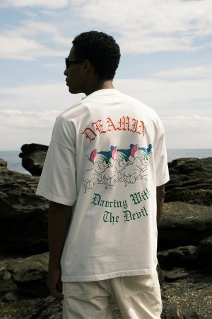 画像7: TAIN DOUBLE PUSH タインダブルプッシュ DREAMIN’ SHORT SLEEVE T-SHIRTS{-BEA}