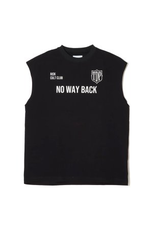画像1: TAIN DOUBLE PUSH タインダブルプッシュ NO WAY BACK NO SLEEVE T-SHIRTS{-BFS}