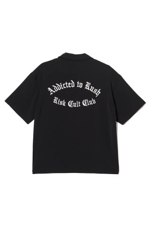 画像2: TAIN DOUBLE PUSH タインダブルプッシュ ADDICTED RUSH OPEN COLLAR SHIRTS{-BFS}