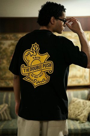画像5: TAIN DOUBLE PUSH タインダブルプッシュ TAIN EMBLEM SHORT SLEEVE T-SHIRTS{-BFS}