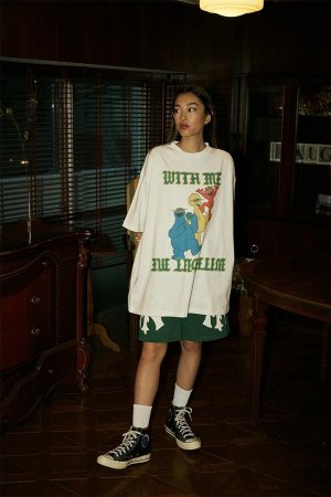 画像3: TAIN DOUBLE PUSH タインダブルプッシュ WITH ME WITHOUT ME SHORT SLEEVE T-SHIRTS{-BFS}