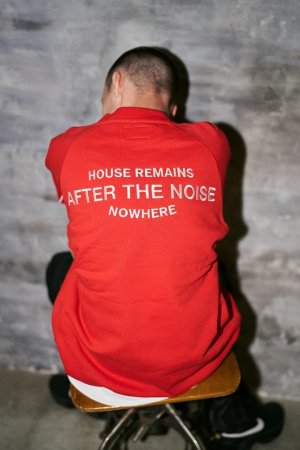 画像2: TAIN DOUBLE PUSH タインダブルプッシュ AFTER THE NOISE CREW NECK SWEAT{-BFA}