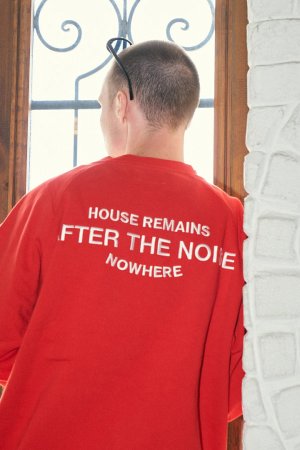 画像7: TAIN DOUBLE PUSH タインダブルプッシュ AFTER THE NOISE CREW NECK SWEAT{-BFA}