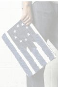  {SOLD} TMT ティーエムティー NATIVE U.S.FLAG CLUTCH BAG{-AHA}