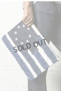 {SOLD}TMT ティーエムティー NATIVE U.S.FLAG CLUTCH BAG{-AHA}