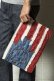 画像1: {SOLD}TMT ティーエムティー NATIVE U.S.FLAG CLUTCH BAG{-AHA} (1)