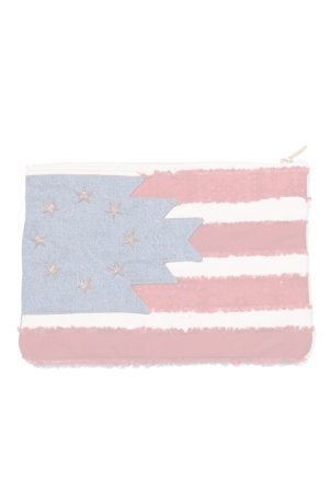 画像2:  {SOLD} TMT ティーエムティー NATIVE U.S.FLAG CLUTCH BAG{-AHA}