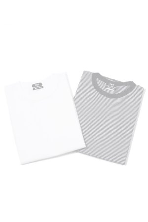 画像1:  {SOLD} TMT×Healthknit ティーエムティー×ヘルスニット WAFFLE PACK-TEE{TCS-F18HN01-WHT-AHA}