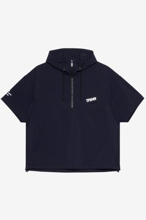 画像1: TFW49 ティーエフダブリューフォーティーナイン LUXURY TECH SS PULL ZIP-UP{-BFS}