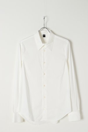 画像1: under bar アンダーバー Regular Collar Stretch White Shirts{-ADS}