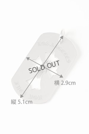 画像2: {SOLD}☆新品未使用 Chrome Hearts クロムハーツ ロサンゼルス限定 カットアウトクロスダガー ドッグタグ ペンダント