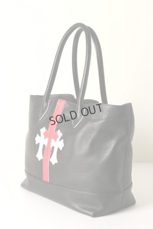 画像4: ☆新品未使用 CHROME HEARTS クロムハーツ セメタリークロスパッチ レザートートバッグ