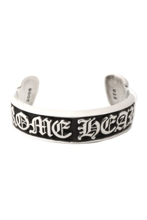 画像1: Chrome Hearts クロムハーツ スクロールラベル シルバーバングル/CH SCROLL LABEL BANGLE