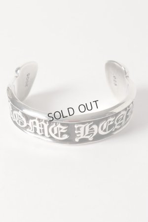画像2: {SOLD}Chrome Hearts クロムハーツ スクロールラベル シルバーバングル/CH SCROLL LABEL BANGLE