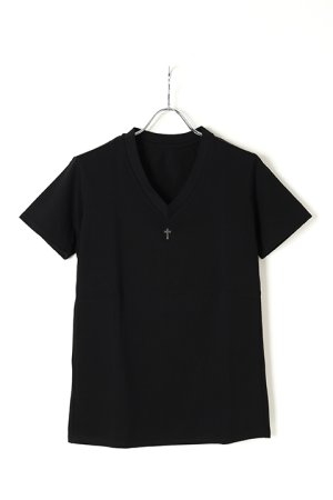 画像1: under bar アンダーバー 【under bar Limited】V-Neck S/S Silver Cross{-AGS}