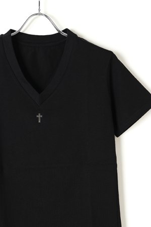 画像2: under bar アンダーバー 【under bar Limited】V-Neck S/S Silver Cross{-AGS}